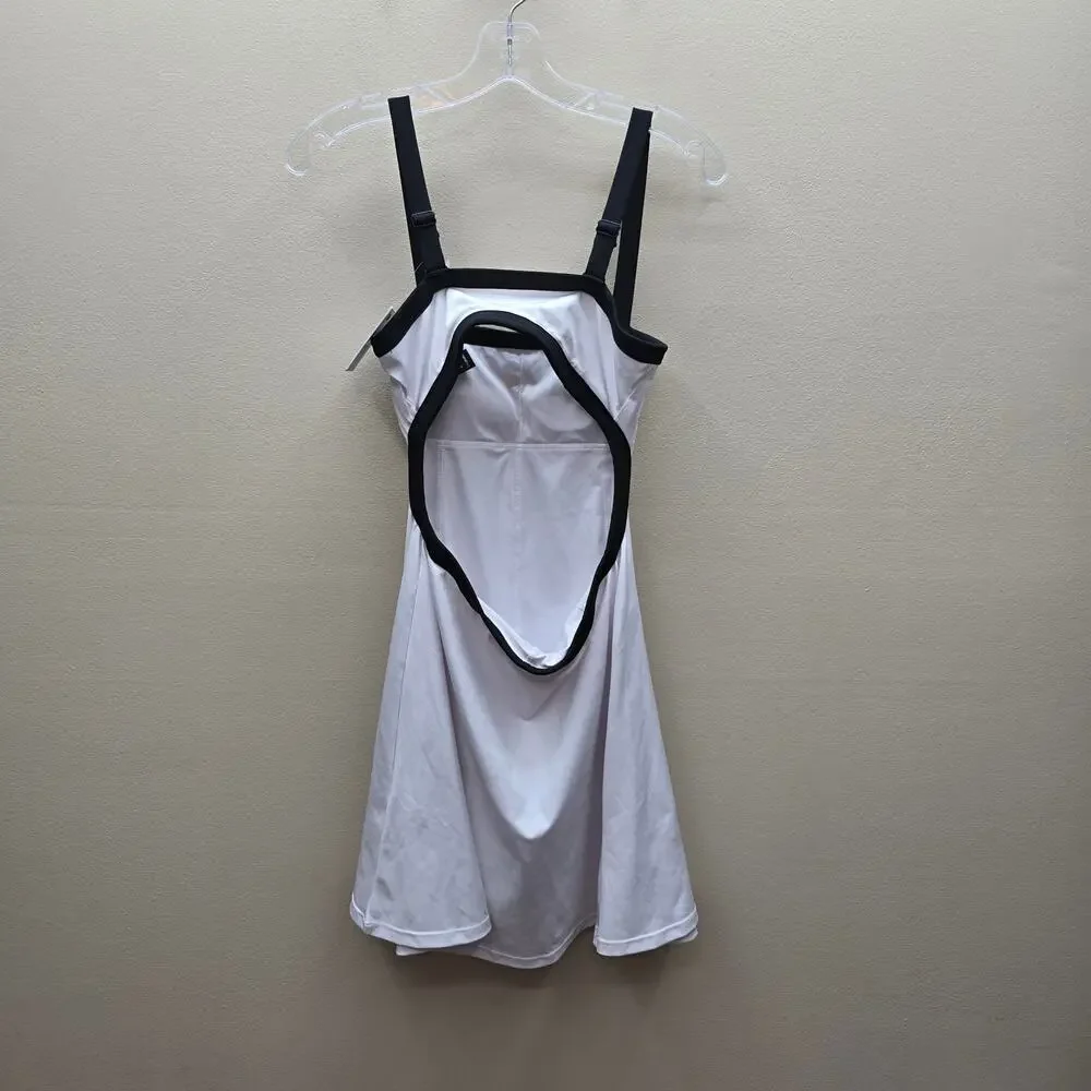 Beach Riot NWT Back Cutout Sage Mini Dress/skort Athletic White Black Size Small - Picture 2 of 9